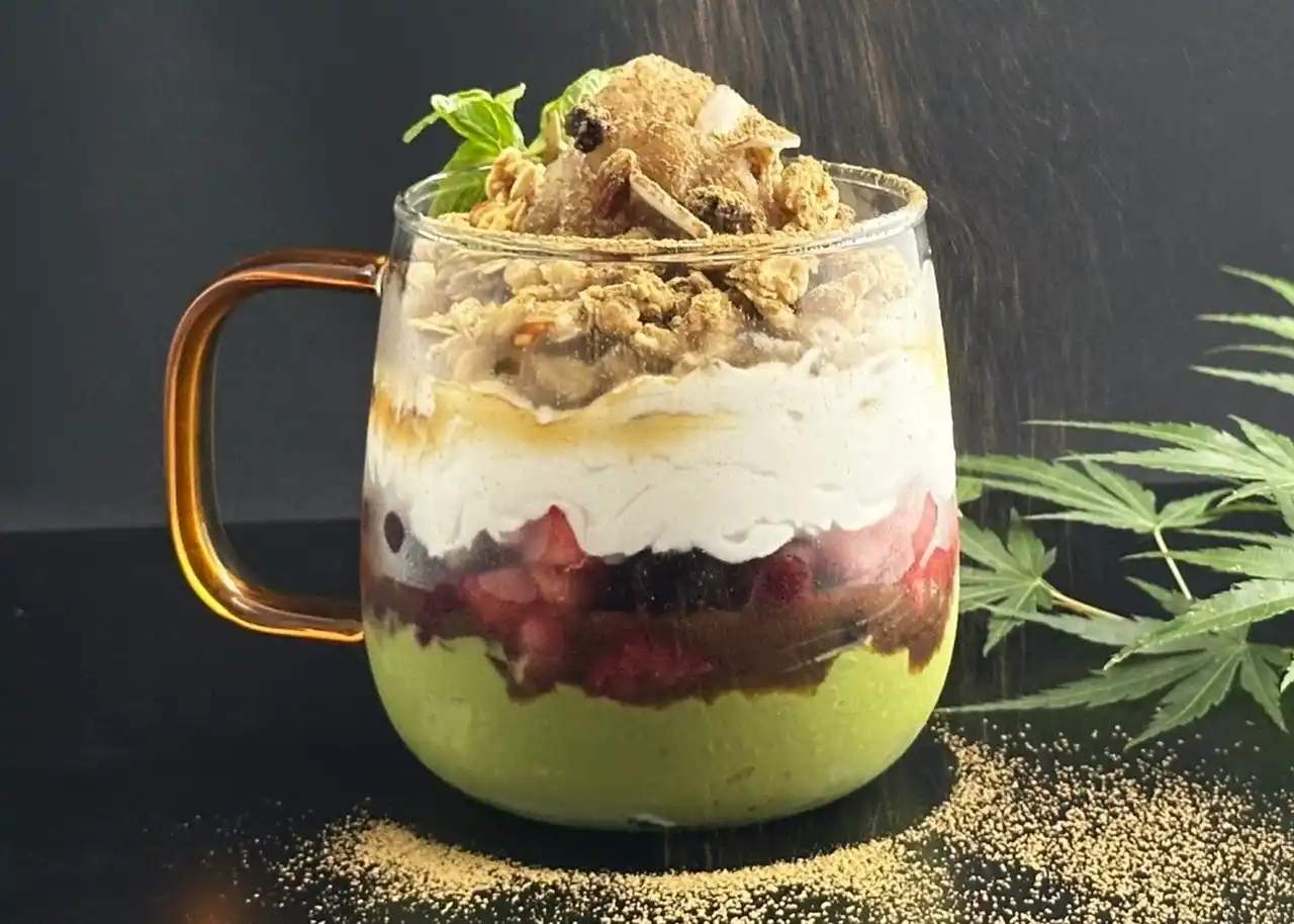 『フローズンほうじ茶パフェ』を夏限定スイーツ第２弾として”cafe & bar oku”にて好評販売中_hotel tou nishinotoin kyoto by withceed