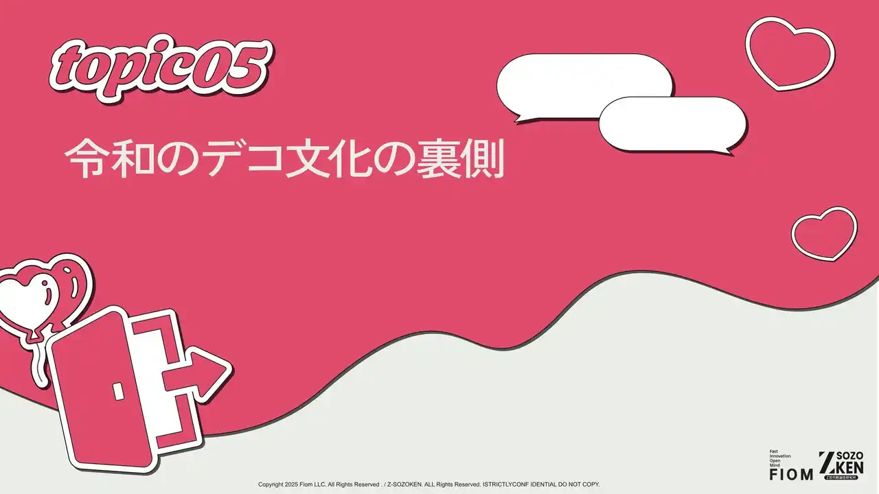 Z世代の79%がデコアイデアをSNSから参考にし、48%がSNSには一切投稿しないというリアル。Z世代のデコ文化の裏側をZ-SOZOKEN（Z世代創造性研究所）が第5章インサイトサマリーで公開。