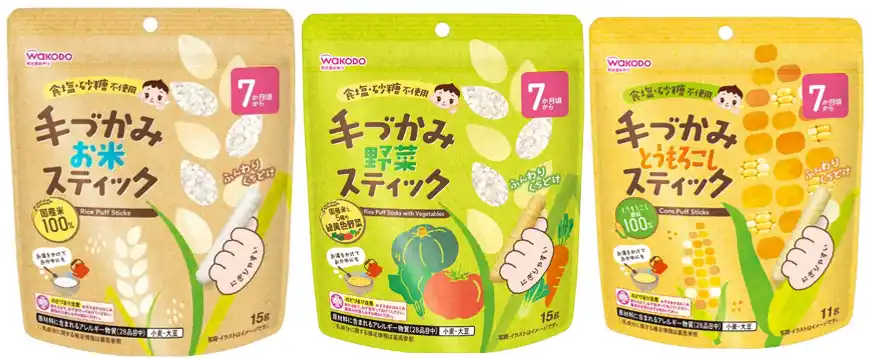 【アサヒグループ食品株式会社】 ベビー向けおやつ「手づかみスティック」9月8日発売
