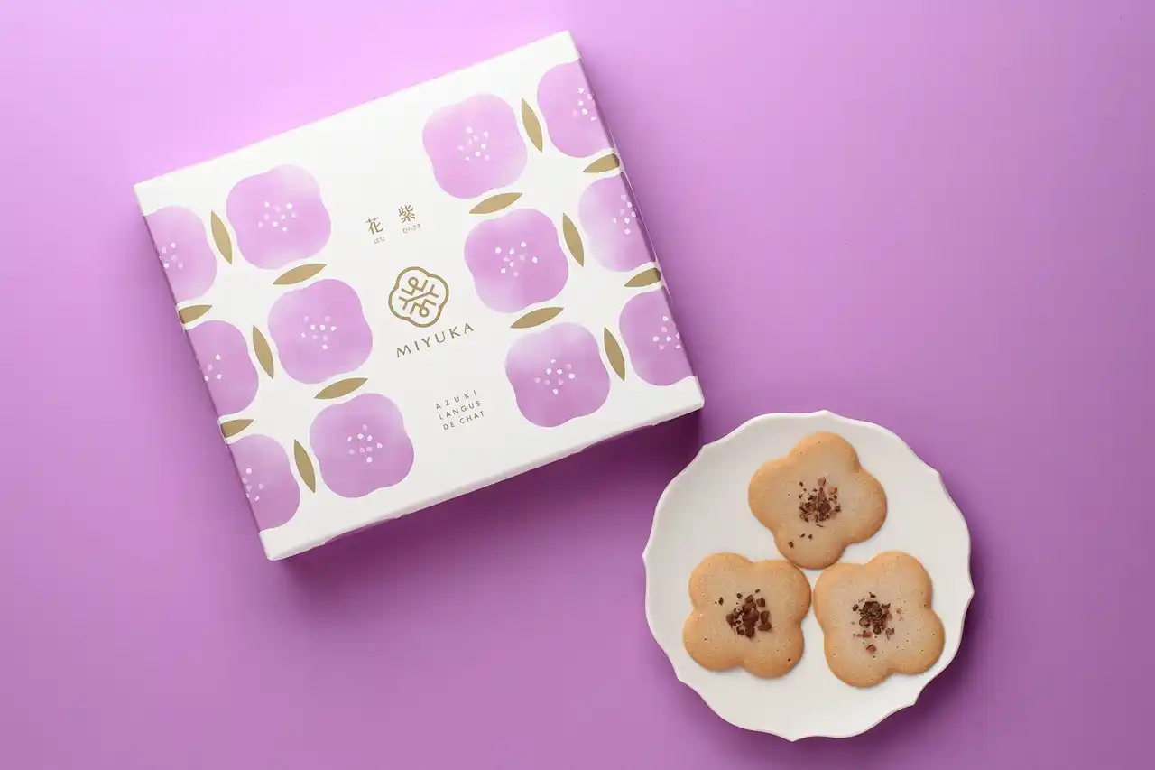【株式会社 美十】 花のようにひらりと軽い。MIYUKAの新スイーツ「花紫」12/18（木）より新発売