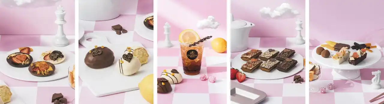 【ゴディバ ジャパン株式会社】 ショコラティエが店頭で手作りする、バレンタインに向けた愛らしいデザートが登場！「ATELIER de GODIVA」バレンタイン催事場の特別スイーツ