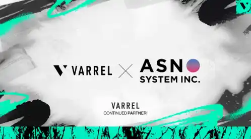 アスノシステムがプロeスポーツチーム「VARREL」とスポンサー契約を締結