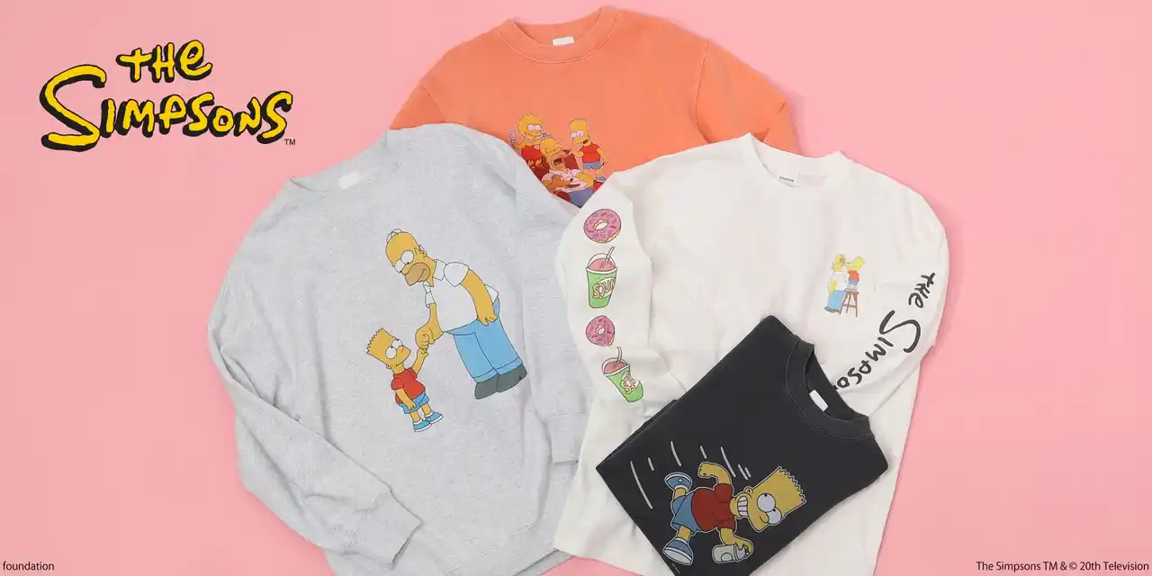 『ザ・シンプソンズ』らしいポップで楽しいデザインのカプセルコレクションが2月7日よりROSE BUD全店舗にて発売。