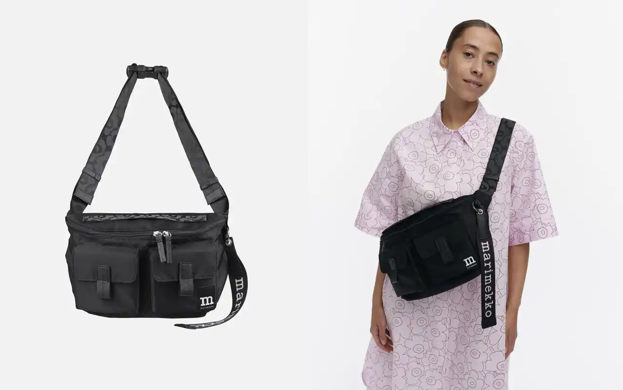 [マリメッコ]Wear all day bagsシリーズに新型スリングバッグが登場。ジャカードと陰影で表現されたウニッコがスタイリングのアクセントに。
