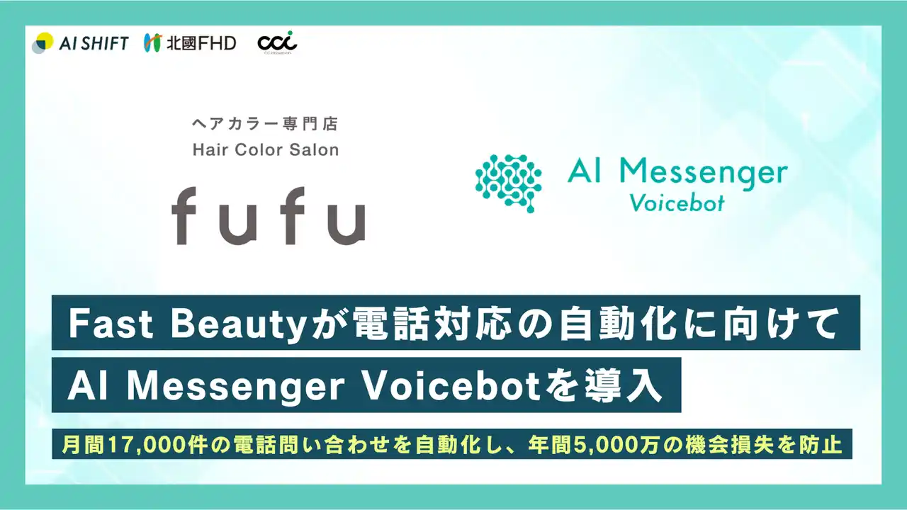 【サイバーエージェントグループ｜株式会社AI Shift】 Fast Beautyが電話対応の自動化に向けて「AI Messenger Voicebot」を導入