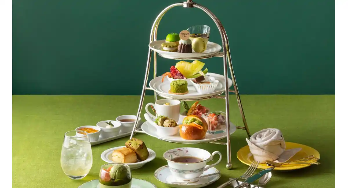 みなとみらいで楽しむ新緑×抹茶の贅沢時間「足柄抹茶」を使用したアフタヌーンティーが5/1(金)登場