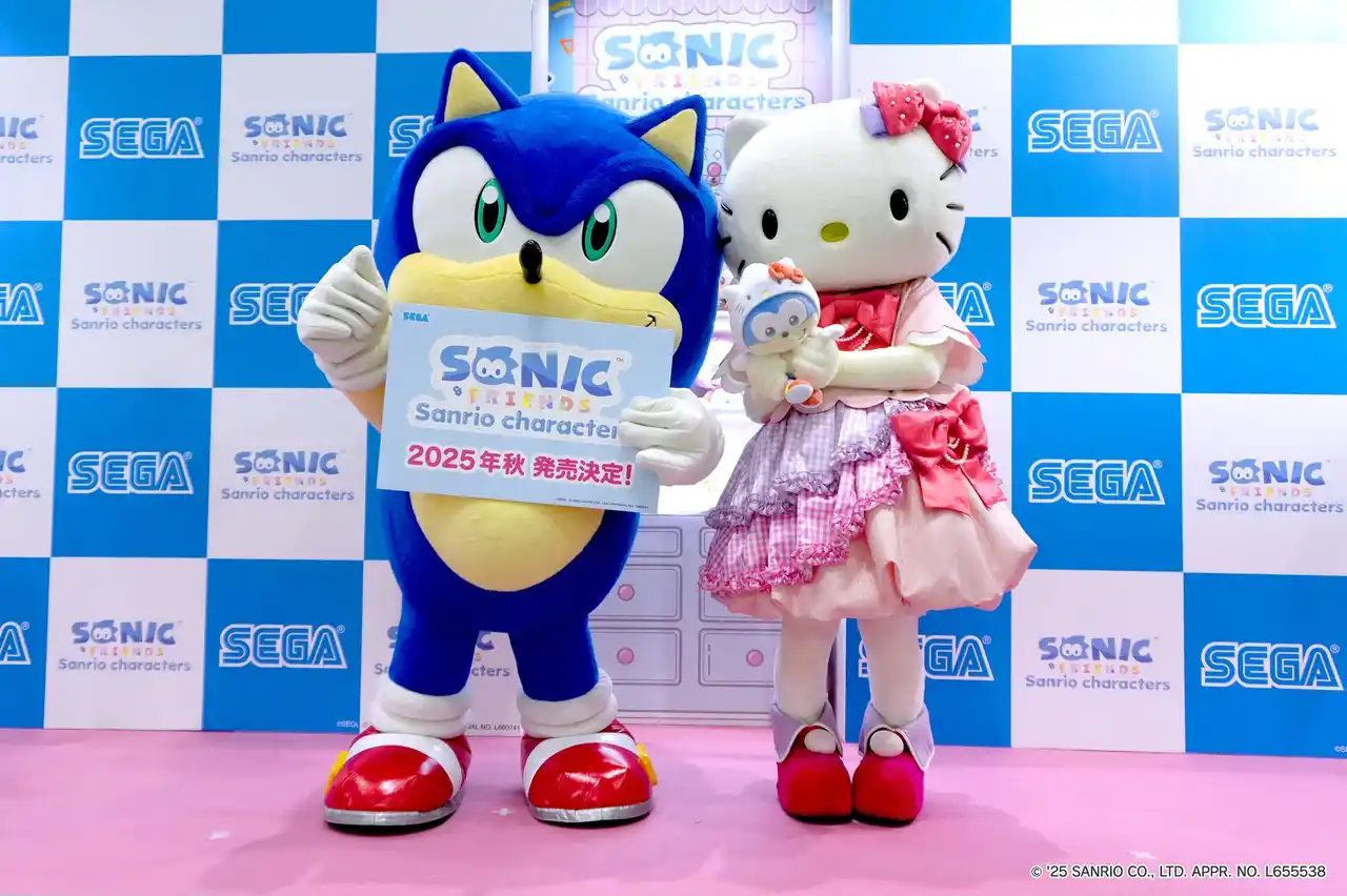 【株式会社セガ フェイブ】 悶絶級のカワイイがこの秋登場！世界のソニックがハローキティとコラボした『SONIC & FRIENDS Sanrio characters(ソニック&フレンズ　サンリオキャラクターズ)』