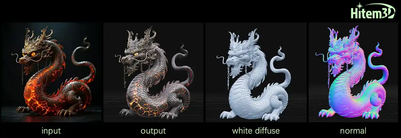 【MATH MAGIC HK LIMITED】 後処理からネイティブ生成へ：Hitem3Dが提案する新しいアプローチ ― 形状とPBRテクスチャの統合