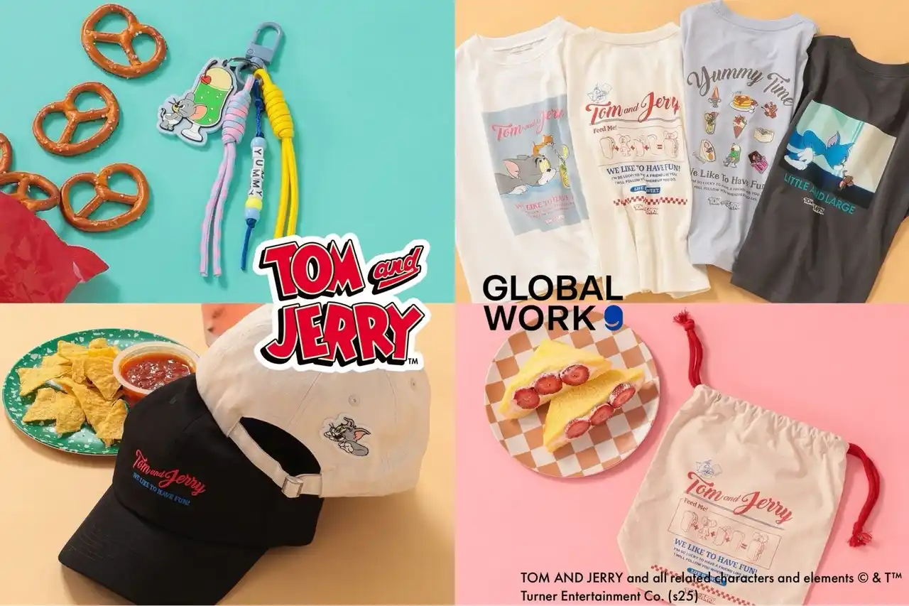【株式会社アダストリア】 GLOBAL WORK KIDSより大人気アニメシリーズ「トムとジェリー」のコラボレーションアイテムが新登場！