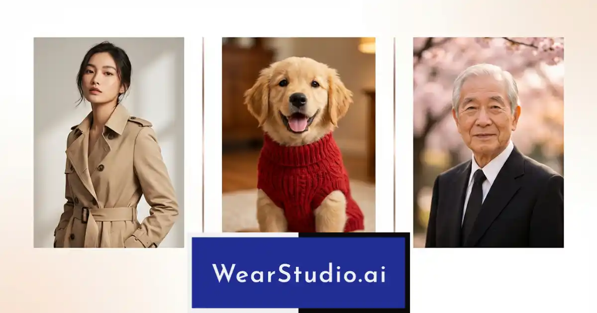 【ニュウジア】 アパレル業界の撮影コストを最大90%削減AI試着サービス「WearStudio.ai」を本日リリース
