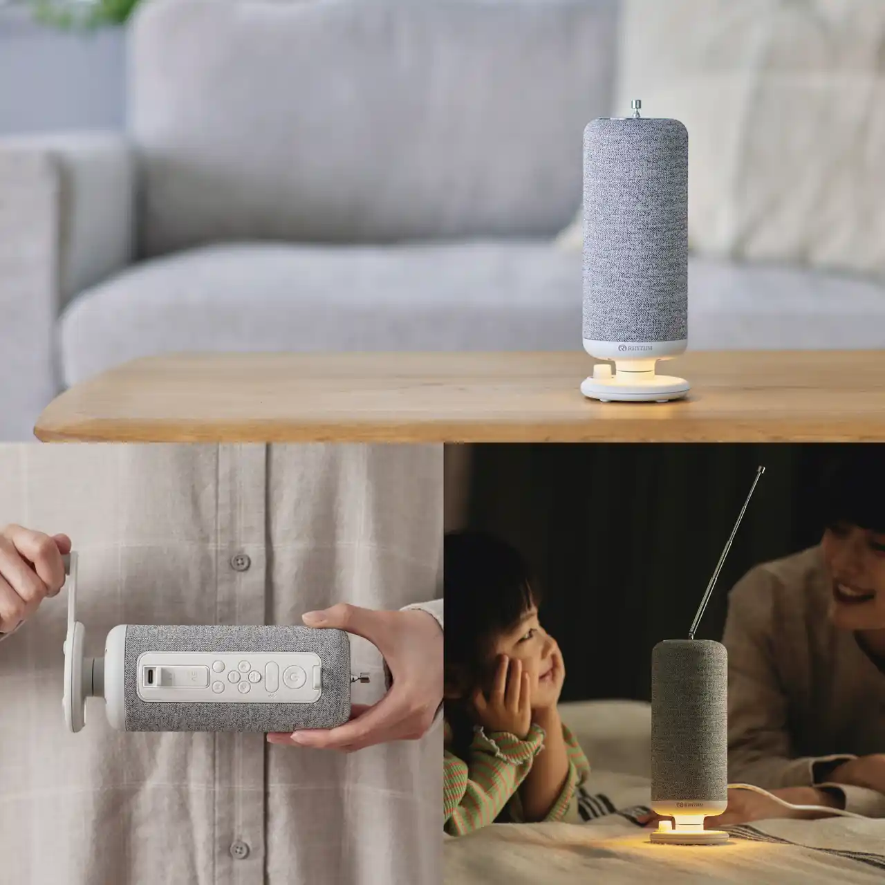 【リズム】 もしもの時も給電できる、くつろぎのワイヤレススピーカー「CRANKSPEAKER」発売