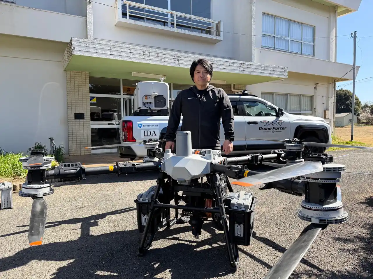 【IDA】 DJI「FlyCart 100」を用いた“レベル3.5飛行”想定の物流実証を実施