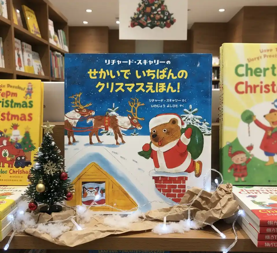 【新刊情報】世界を代表する絵本作家、リチャード・スキャリーのクリスマス絵本『せかいでいちばんのクリスマスえほん！』発売！ 動物たちがにぎやかにくらす「ビジータウン」のたのしく、あたたかなお話が11話。