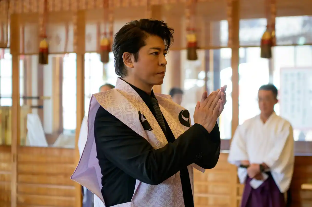 大石内蔵助役・上川隆也、舞台『忠臣蔵』ゆかりの地・赤穂訪問