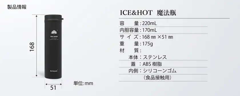 ICE＆HOT 魔法瓶規格