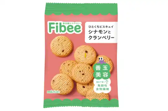 【株式会社Mizkan Holdings】 【ミツカン】Fibeeひとくちビスキュイ　第2弾「シナモンとクランベリー」新登場！