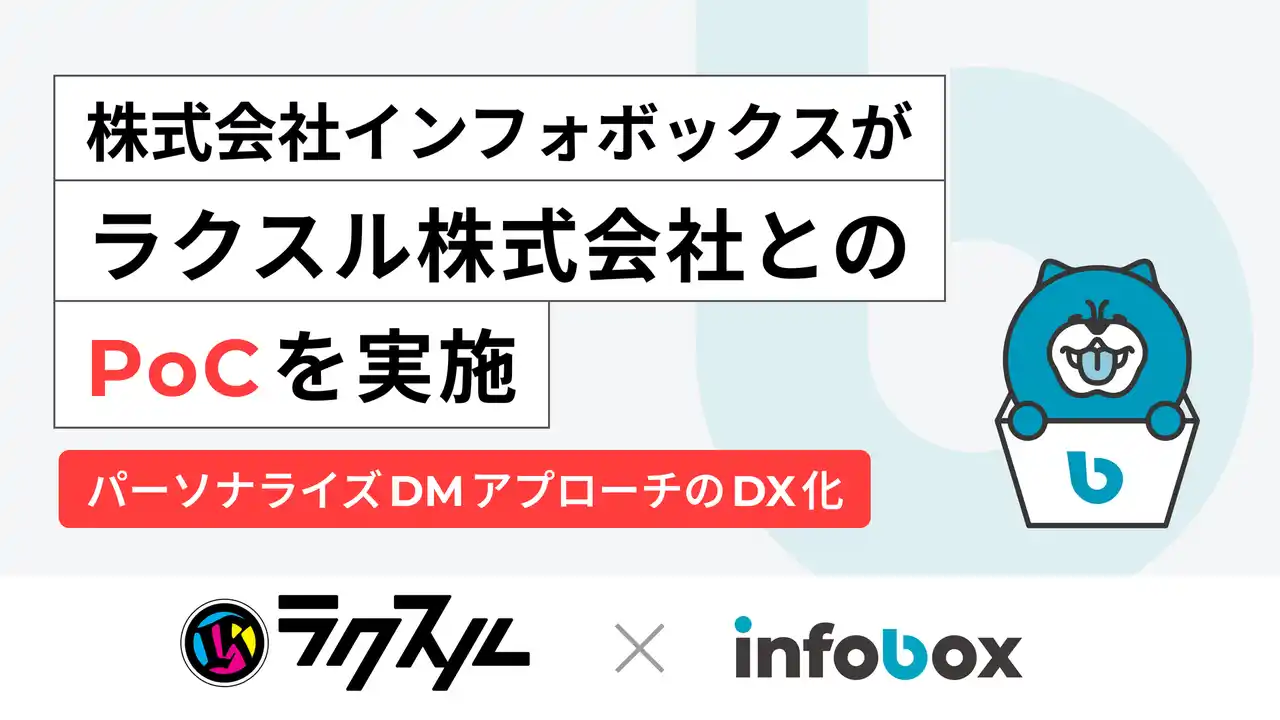 【株式会社インフォボックス】 営業データプラットフォームのインフォボックスがラクスル株式会社とのPoCを実施