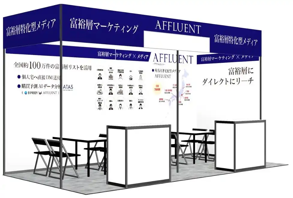 【ご来場者限定・３大特典つき】100万件超の富裕層リストを活用した広告戦略セミナー同時開催！ 富裕層マーケのaffluent「第４回 営業・マーケDXPO大阪'26」にブース出展