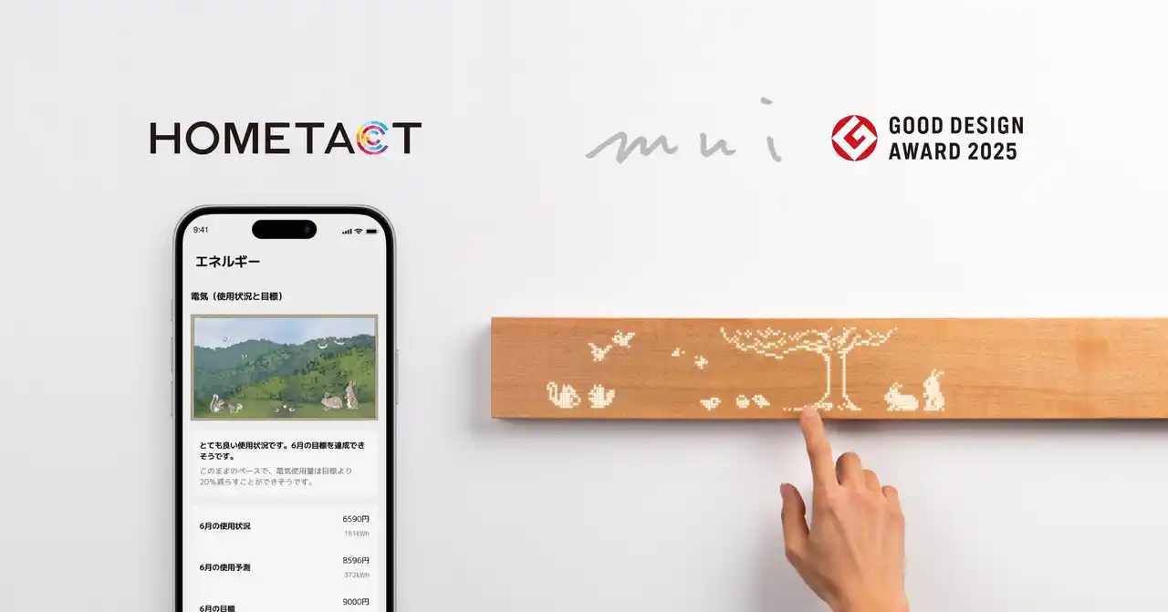 【mui Lab株式会社】 2025年グッドデザイン賞受賞の「muiボード」と、三菱地所の総合スマートホームサービス「HOMETACT」が連携開始、分譲住宅向け展開を加速