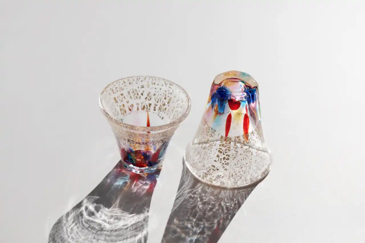 手作りガラス酒器「fuji choko」花火のクラウドファンディングをKickstarterで開始