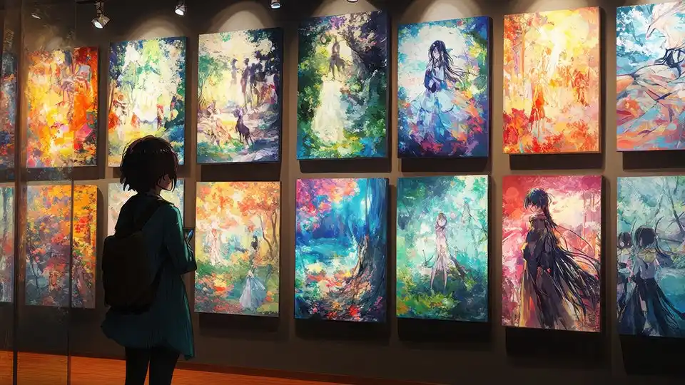 アート展　アニメ・マンガ・絵画が好評　作品そのものの美しさ・迫力や、貴重性が魅力