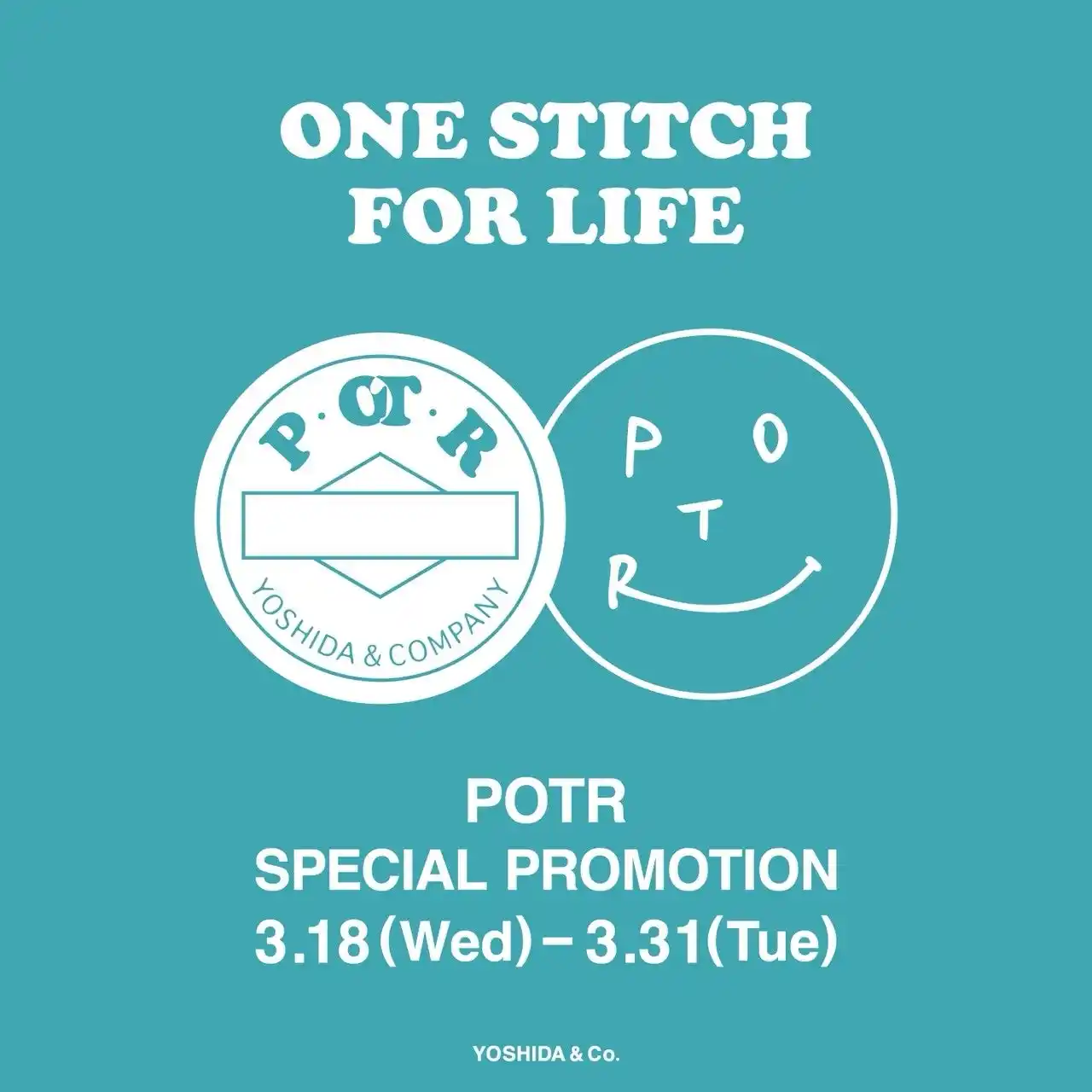 【吉田カバン】 「伊勢丹新宿店」と「阪急うめだ本店」にて「POTR SPECIAL PROMOTION」を同時開催します。