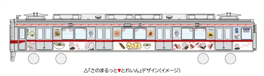 【東武トップツアーズ株式会社】 佐野ブランドキャラクター「さのまる」誕生15周年記念特別ラッピング車両「さのまるっと(ハート)とれいん」初乗りツアーを発売します！