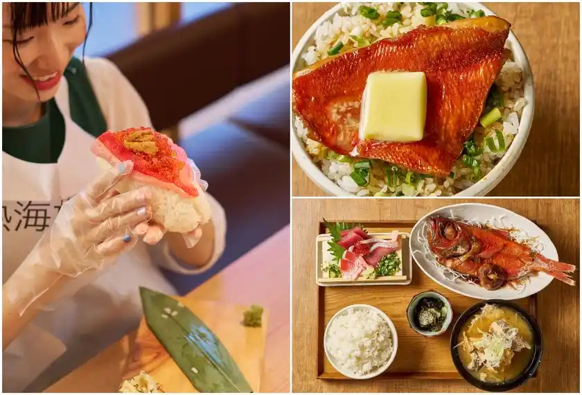 約15貫分の大迫力寿司！金目鯛を堪能できる「半身にぎり」が登場12月10日より金目鯛フェアを開催～冬の熱海に旬のごちそうが勢ぞろい！～