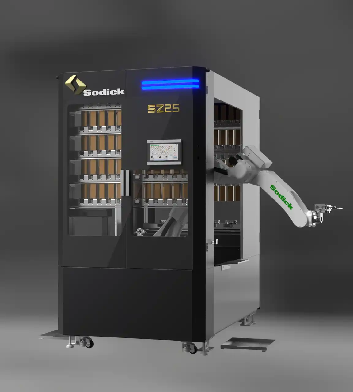 【株式会社ソディック】 コンパクトな筐体で最大可搬質量18kgを実現した電極・ワーク交換装置「SZ25」販売開始