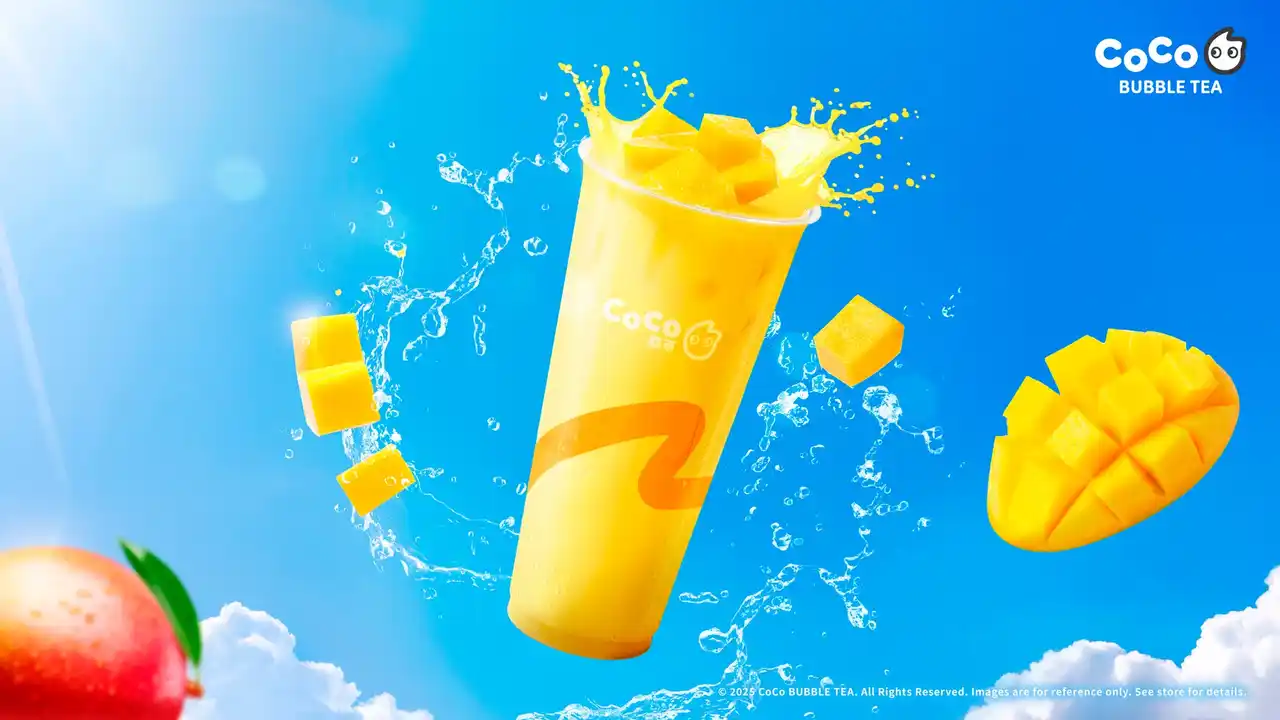 【CoCo Bubble Tea】果肉たっぷり「チャンキーマンゴーミルクティー」新発売！