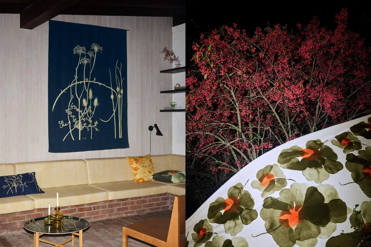 [マリメッコ]繊細なボタニカルプリントのテーブルウェアや、モダンなムードが漂う新作ホームコレクションが登場。