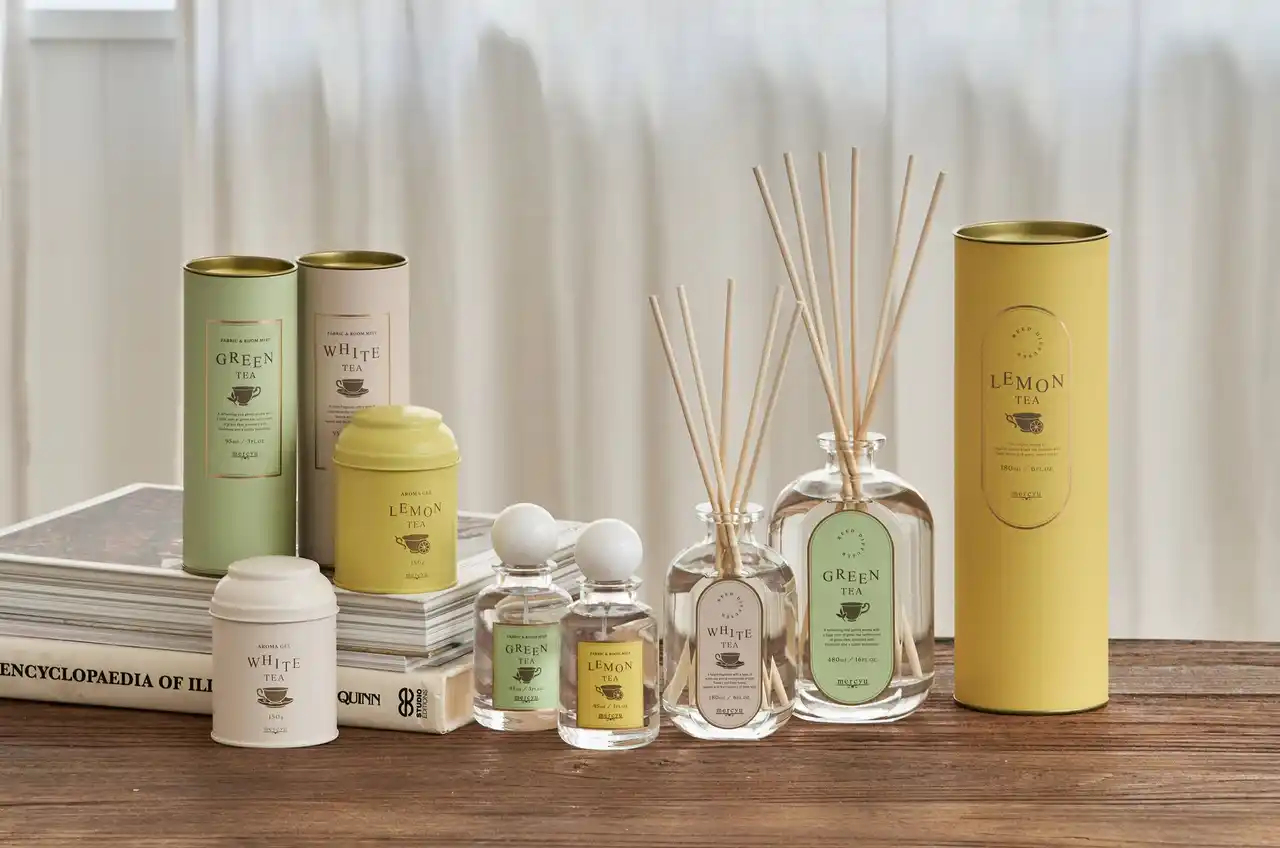 お茶の芳香をベースに、華やかさと清涼感をプラスしたフレグランスの新シリーズ「Tea Collection」を、mercyu（メルシーユー）より新発売【ライフオンプロダクツ株式会社】