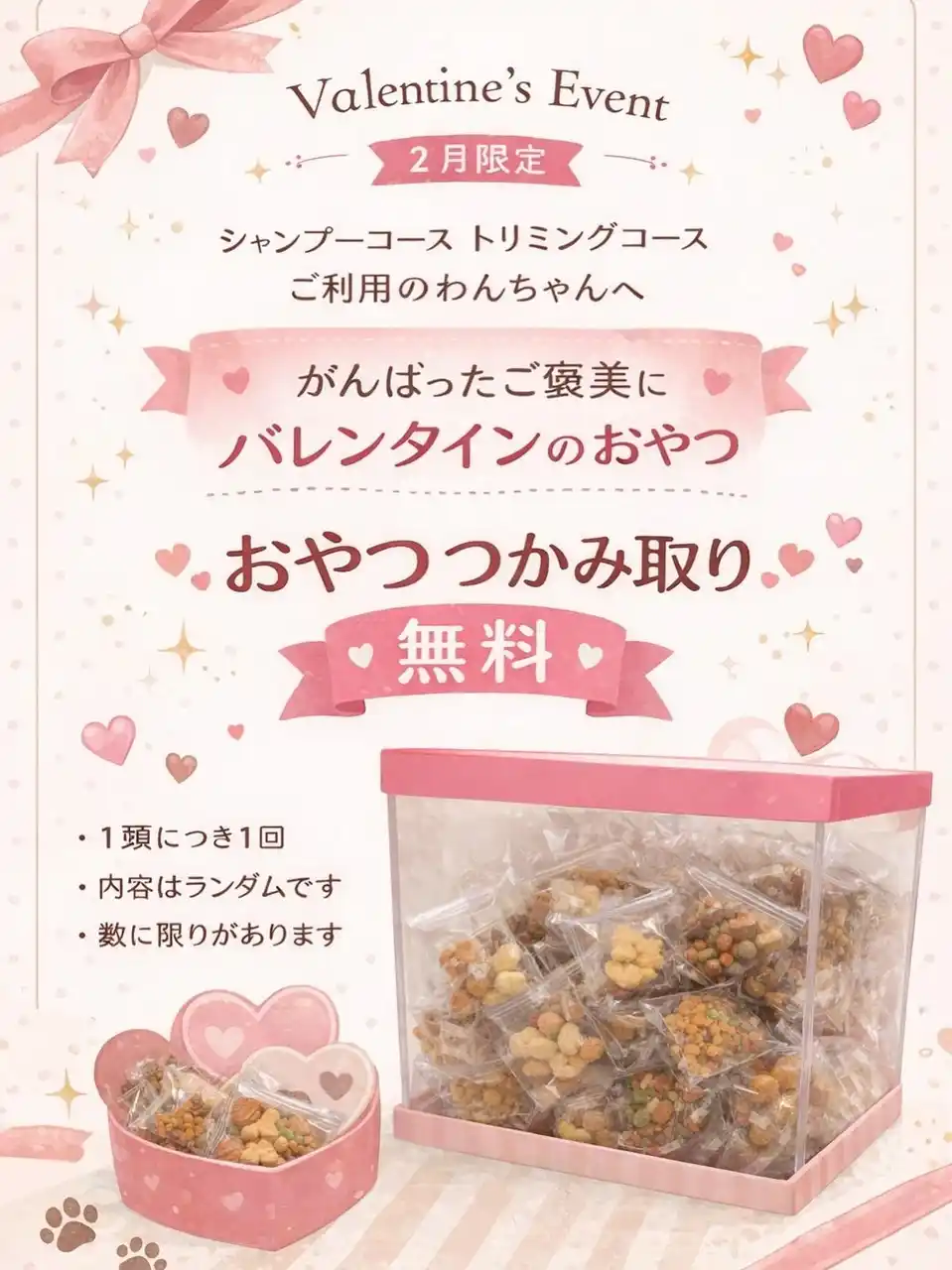 【PetsTokyo 西大井店】2月限定！ご褒美おやつ掴み取りキャンペーンを2月より開催