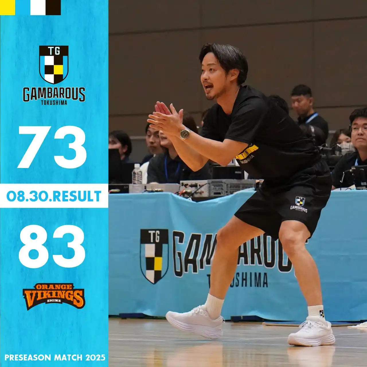 【株式会社がんばろう徳島】 【徳島ガンバロウズ】試合結果　プレシーズンマッチ vs愛媛