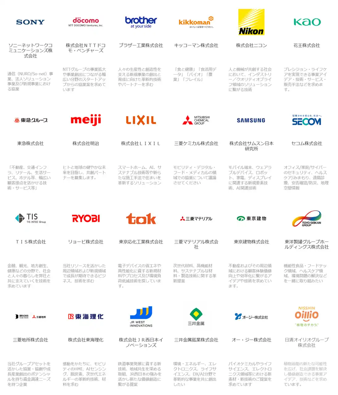 新事業・協業マッチングプログラム「ILS2025パワーマッチング」　大手４２社の協業テーマ発表
