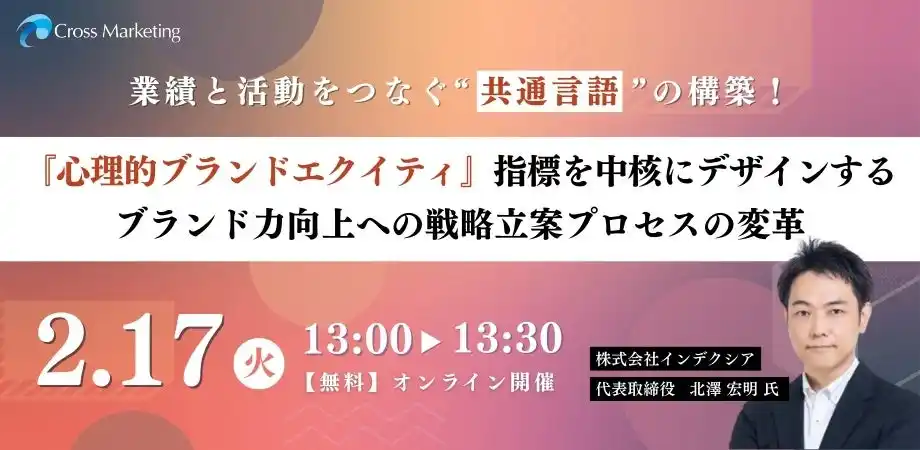 「心理的ブランドエクイティ」指標を中核にデザインするブランド力　向上への戦略立案プロセスの変革