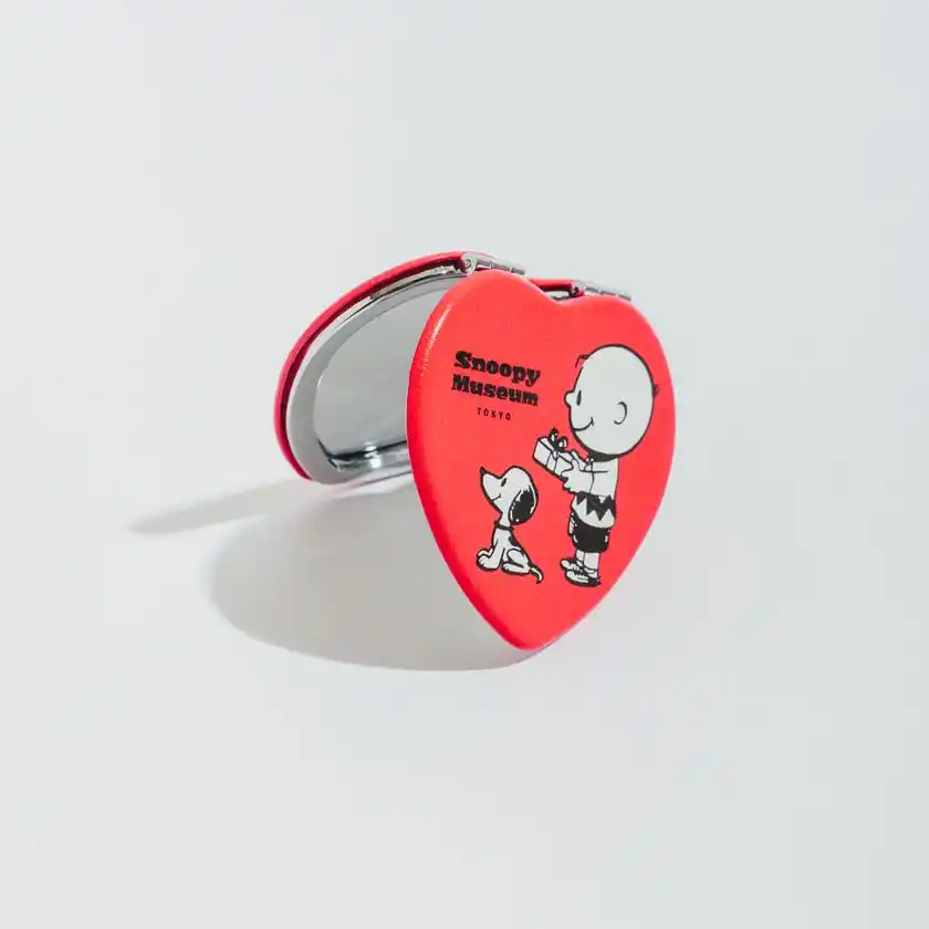 コンパクトミラー ハート