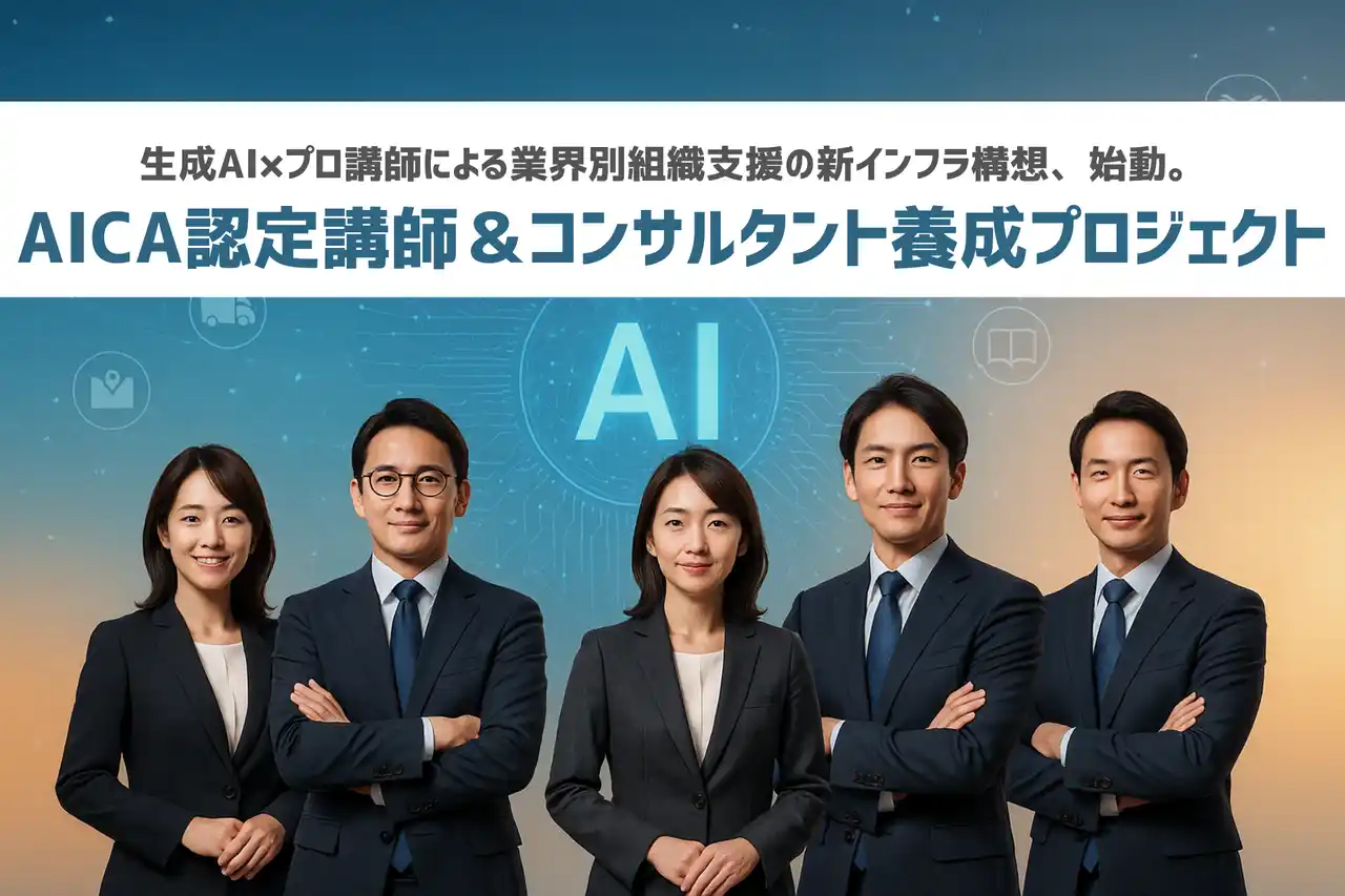 【株式会社インマーケティングラボ】 生成AIは“余白時間”を生み出す手段だ。 「AICA認定講師＆コンサルタント養成プロジェクト」始動！─2030年の労働力不足に備え、プロ講師と共に“正しく・本質的に活用する”組織支援モデル確立へ─