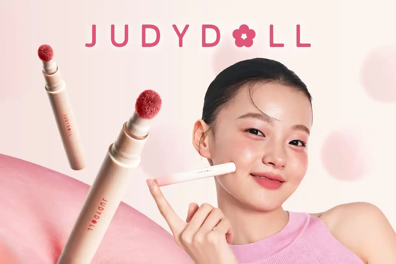 【株式会社mimi-Japan】 【新発売】ぽんぽんっと簡単にふんわり“全顔統一メイク”JUDYDOLLの「ぽんぽんチークリップ」に新色４色が仲間入り！