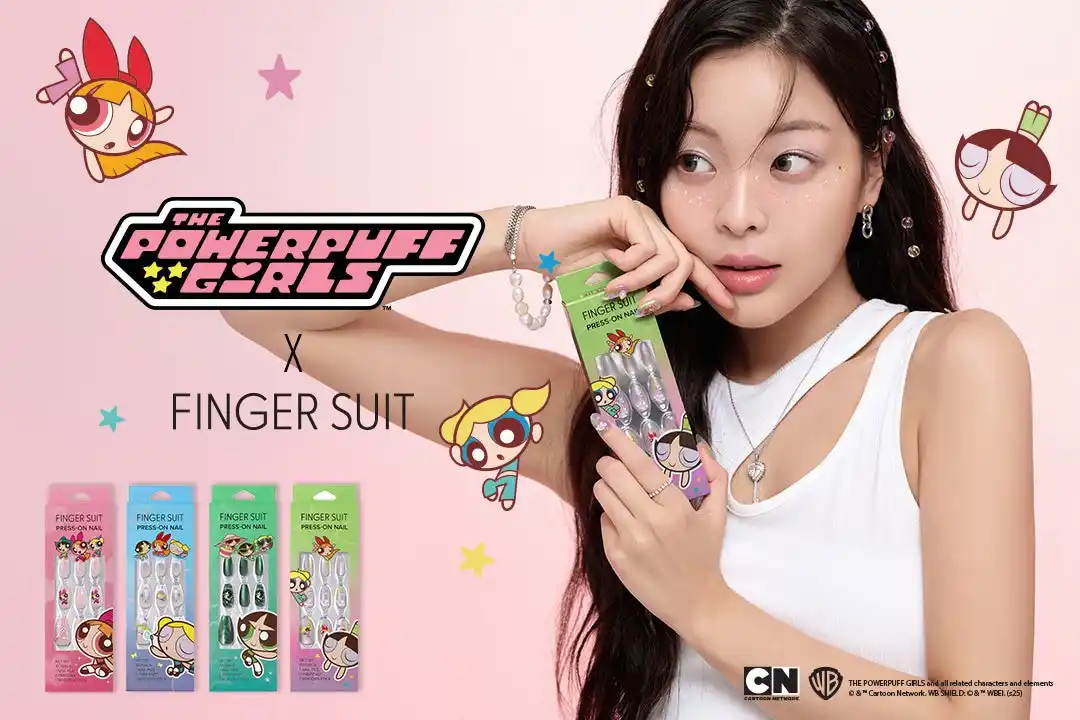 大人気キャラクター「パワーパフ ガールズ」と韓国発・FINGER SUITのコラボレーションが実現！キャラクターの世界観が詰め込まれた、特別なネイルウェアが登場