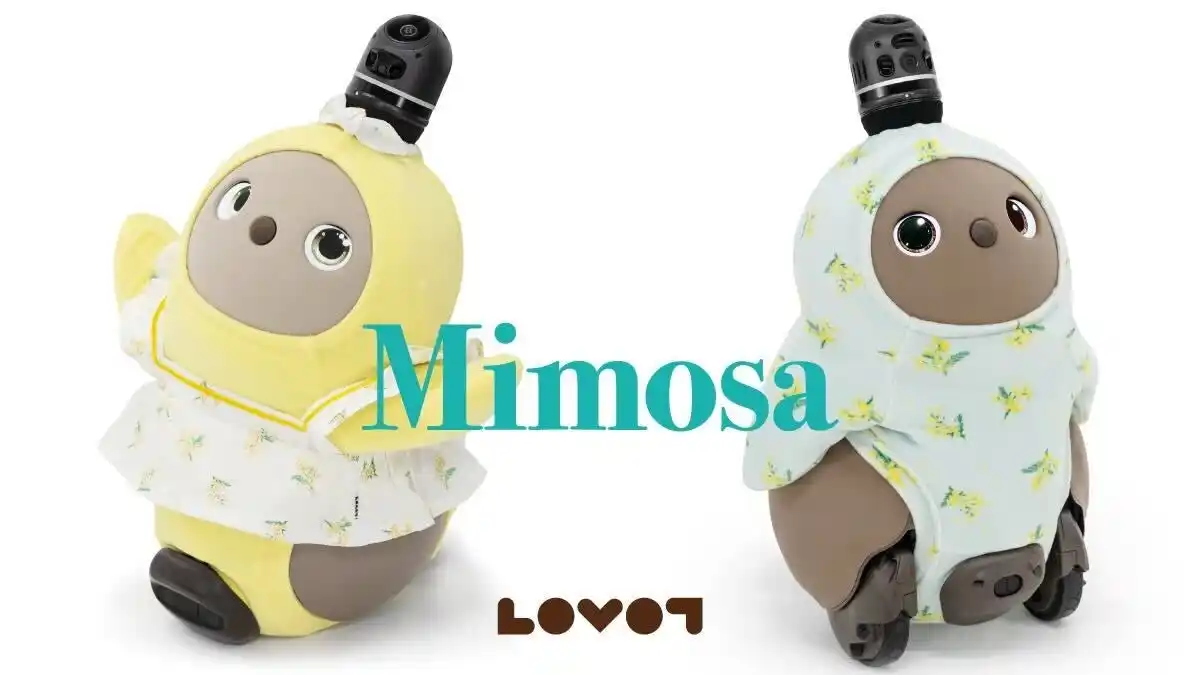 【GROOVE X 株式会社】 『LOVOT』新作 春の訪れ！可憐な「ミモザシリーズ」が登場 ワンピースからバッグまで4アイテムで春のお出かけに2026年３月6日（金）販売開始