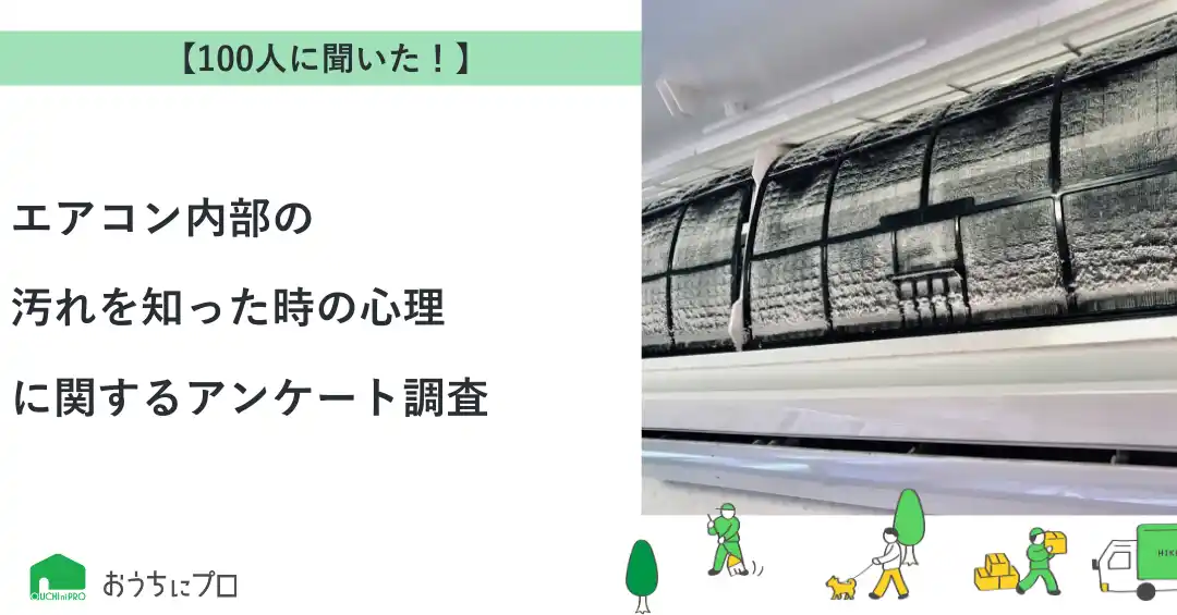 【株式会社ゼロアクセル】 【おうちにプロ】エアコン内部の汚れを知った時の心理に関するアンケート調査