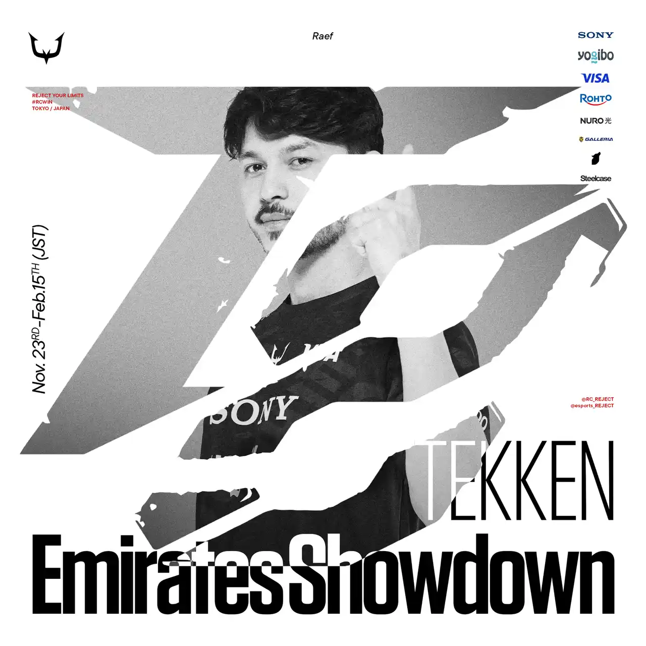 【株式会社REJECT】 プロeスポーツチーム「REJECT」TEKKEN部門が『Emirates Showdown 2025』に出場