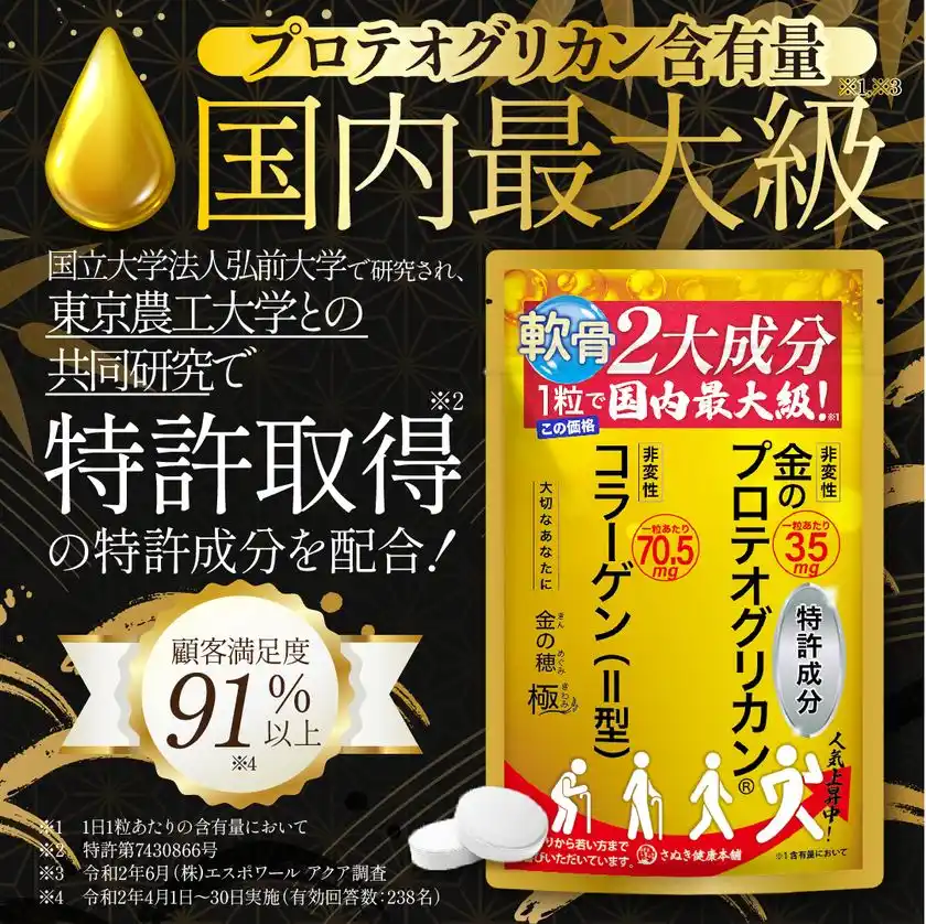 プロテオグリカン含有量国内最大級