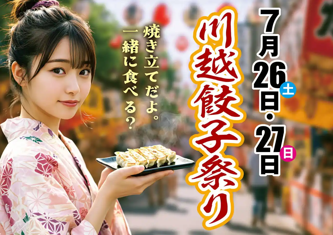 今週末、川越餃子まつり開催！