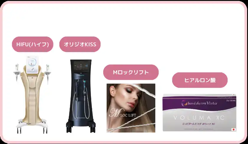 たるみ治療で使われる器機や薬剤