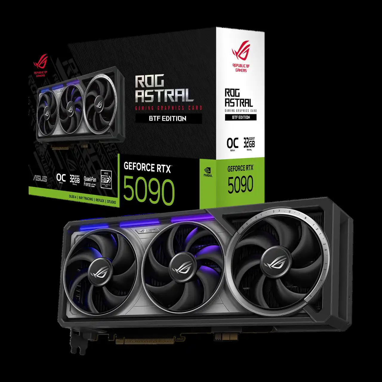 【ASUS JAPAN株式会社】 ASUSのゲーミングブランド、ROGよりNVIDIA GeForce RTX 5090を搭載したBTF対応のビデオカード「ROG-ASTRAL-RTX5090-O32G-BTF-GAMING」を発表