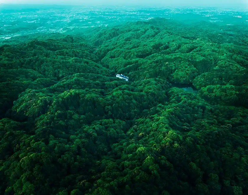 猿投温泉は山の中の一軒宿