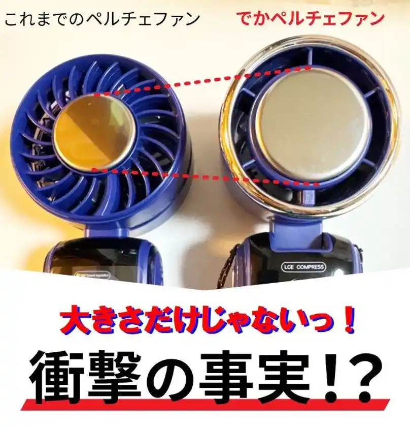 ペルチェサイズ比較画像