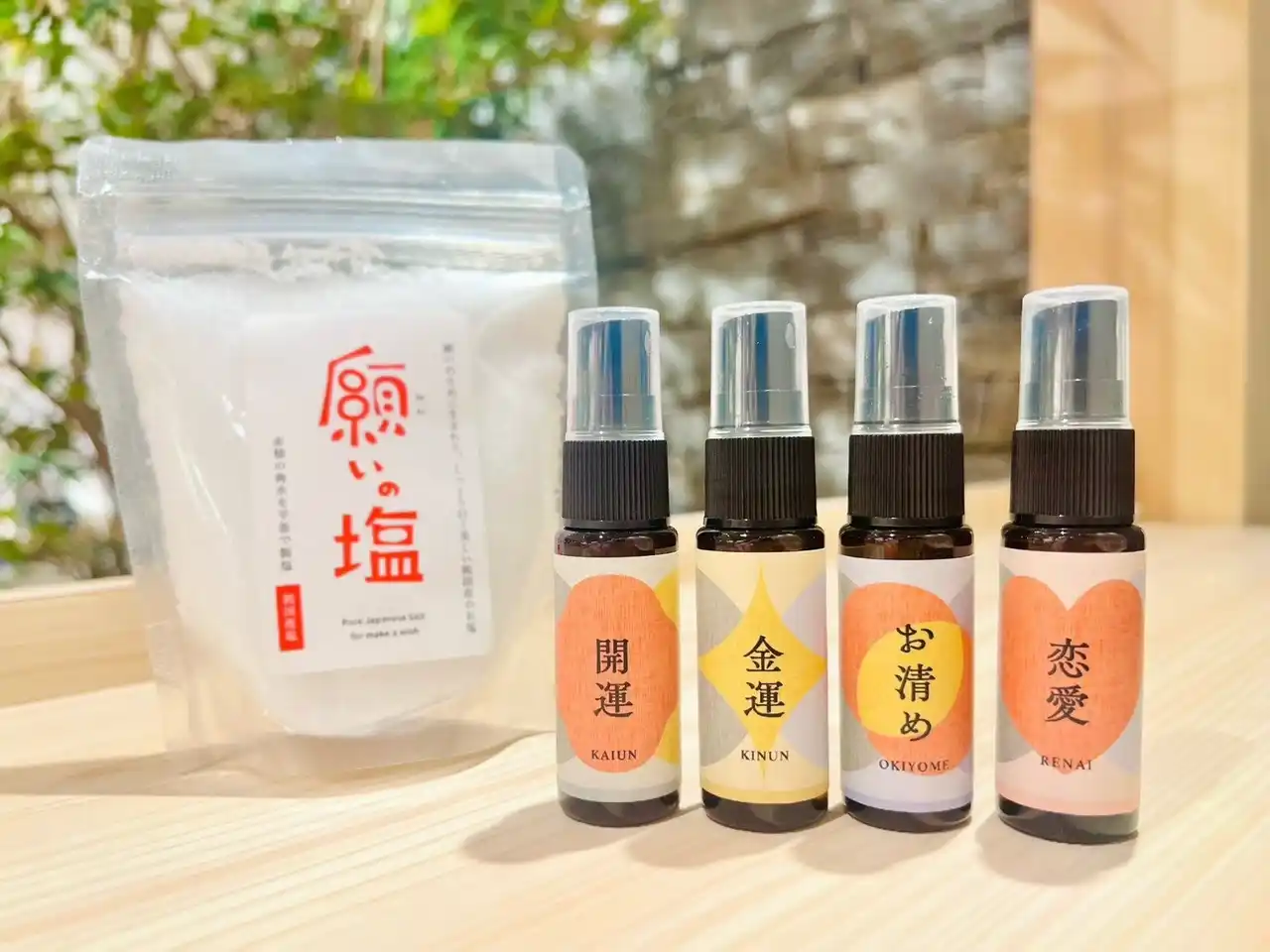 【株式会社静岡木工】 塩の浄化力と香りの癒しを、あなたの日常に。縁起物専門店「願（ねがわくば）」から新商品『願いの塩スプレー』登場！